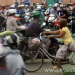 A Swarm of Scooters in Saigon