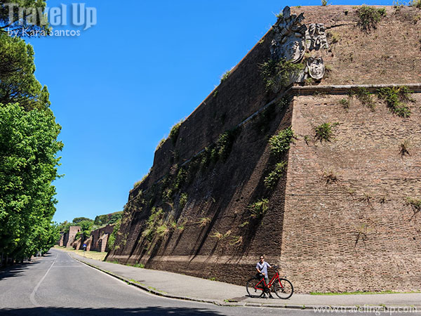 Rome-Biking-the-Appian-Way-stone-gate-walls – Travel Up